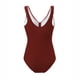 thumbnail image 3 of Trajes de baño de una pieza para mujer Traje de baño de color sólido de moda para mujer Traje de baño sin espalda Traje de baño para mujer, 3 of 5