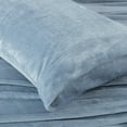 thumbnail image 3 of Chezmoi Collection Extra Soft Fleece Sheet Set Queen, 4-Piece Microplush Non-Pilling Velvety Bed Sheet, Deep Pocket - Lightweight All Season Warmth, Queen, Cool Blue, 3 of 9