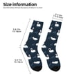 thumbnail image 2 of Fuzoiu Cartoon Swan Print Kids Socks For Boys Girls,Grip Crew Socks with Non Slip,Lightweight Stretch Crew Socks,Toddlers Crew Boot Socks, 2 of 5