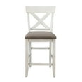 thumbnail image 2 of Coast To Coast Imports Bar Harbor II Wood Cream Counter Dining Chair (Set of 2), 2 of 6