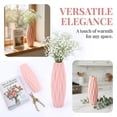thumbnail image 6 of Unique Bargains Clear Plastic Slim Single Stem Bud Vase Pink 1.8" x 1.8" x 8.3", 6 of 6