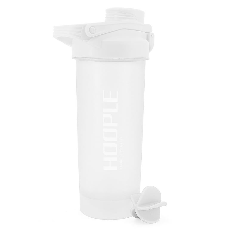 Hoople 24 OZ Shaker Bottle Protein Powder Shake Blender Gym