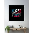 thumbnail image 2 of Nurse Life Poster Wall Art, Modern Wall Decor, 30x30 UNFRAMED, 2 of 3