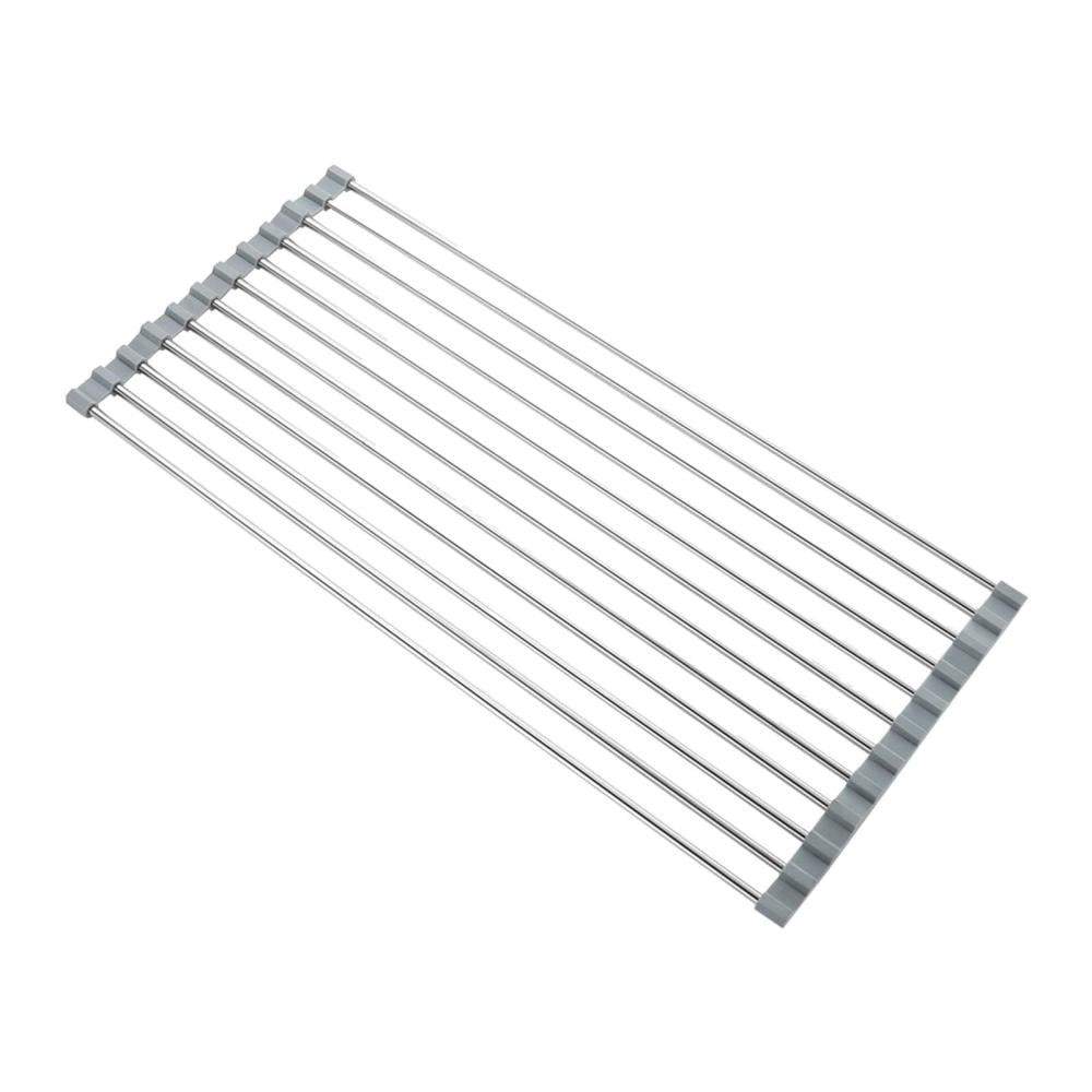 Dish Drainer RackStainless Steel Over Sink Roll Up Drying Rack