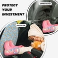 thumbnail image 4 of Naloa Corgi Dog 1 2Pcs Anti-Kick Back Seat Cover Kick Mat, Car Seat Protector with 3 Storage Pockets, 4 of 8