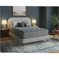 JERFIT 13" Queen Hybrid Mattress, Firm Cooling Gel Memory Foam, Pocket Innerspring Coils, Edge Support, Grey Blue