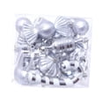 thumbnail image 2 of 16 adornos navideños colgantes Strade Fareast Limited para decoración del hogar Plata, 2 of 8