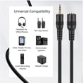 thumbnail image 5 of 2.5mm Extension Cable (3 Feet) - Male to Female Adapter Extender Stereo Audio Sub Mini Subminiature Jack Adapter Wire Cord Plug Connector for Headset Headphone Microphone, 5 of 6