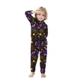 thumbnail image 4 of WREESH 2025 Kids Pumpkin Hooded Jumpsuit Thanksgiving Halloween Pajamas Family Matching Set Zipper Onesie Holiday Sleepwear 9 Years, 4 of 6