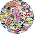 thumbnail image 2 of 100 Pcs Graffiti Cool Stickers Pack,Vinyl Trendy Stickers for Laptop Water Bottle Helmet Luggage Skateboards Phone Guitar, 2 of 4