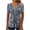 Multicolor 09, variant on QQAMB Tops for Women Trendy Floral Short Sleeve Button Up V-Neck Tunic Shirts Casual Summer Plus Size Blouses Multicolor XL