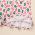 thumbnail image 6 of IWEMEK Little Girls Dresse Short Sleeve Bowknot Summer Mini Sundress Watermelon Checkered Printed Outfits 2025, 6 of 7