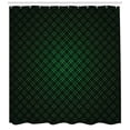 thumbnail image 3 of Ambesonne Forest Green Shower Curtain, Future Grid Pattern, 69"Wx70"L, Green Black, 3 of 3