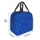 thumbnail image 3 of Fotbe Blue Circles Mosaic Bolsa Térmica con Estampado y Forro de Aluminio Grueso Bolsa de Almuerzo con Bolsillo Frontal para Hombres y Mujeres, Ideal para Trabajo, Escuela, 3 of 8