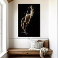 thumbnail image 2 of Elephant Stock Splashing Champagne Wall Art - Vertical Canvas Wall Art - Dining Room Wall Decor - Food And Drink Canvas - Black And Gold Decor - 34" x 51", 2 of 8