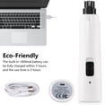 thumbnail image 5 of Luxmo Pet Dog Nail Grinders USB Charging Pet Nail Clippers for Dog Cat Paws Nail Grooming Trimmer Tools（White), 5 of 8