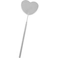 thumbnail image 3 of Heart Shape Eyelash Mirror, Detachable Long Handle Lash Extension Mirror for Women Girls, Argent, 3 of 5