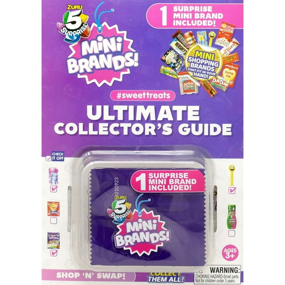ZURU 5 Surprise Mini Brands Collector's Guide, Card Game, Ages 5 , Mystery Pack
