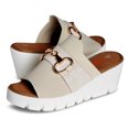 thumbnail image 2 of Bernie Mev Women's Venti Buckle Wedge Sandal, 2 of 5