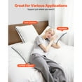thumbnail image 5 of KFFKFF Set of 2 Decorative 18 x 18 in Pillow Inserts, Firm and Plush Square Cushions with Polyester Filling, White Throw Pillows with Zipper for Indoor Use on Beds, Sofas, and Living Rooms, 5 of 9