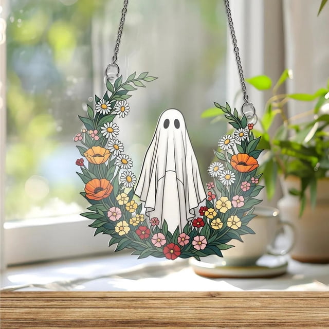 Herramientas y mejoras para el hogar Colgante fantasma de flores silvestres Objeto fantasma colgante