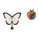thumbnail image 1 of Reloj De Pared De Mariposa De Acrílico Con Escultura De Grafiti Nórdico, Obra Decorativa Para Oficina, Comedor, Habitación Infantil, Mesa De Granja, Bar Y Hogar., 1 of 8