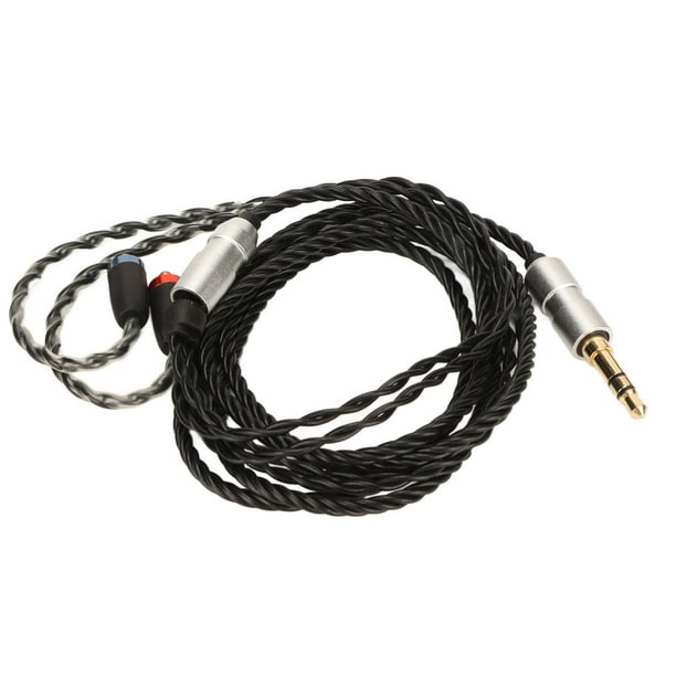 Headphone Cable Replacement, 4 Strands Twisted Together Pre Formed Ear ...