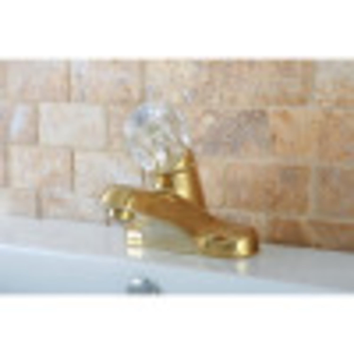 Kingston Brass KB522LP Single-Handle 4 in. Centerset Bathroom Faucet, Polished Brass