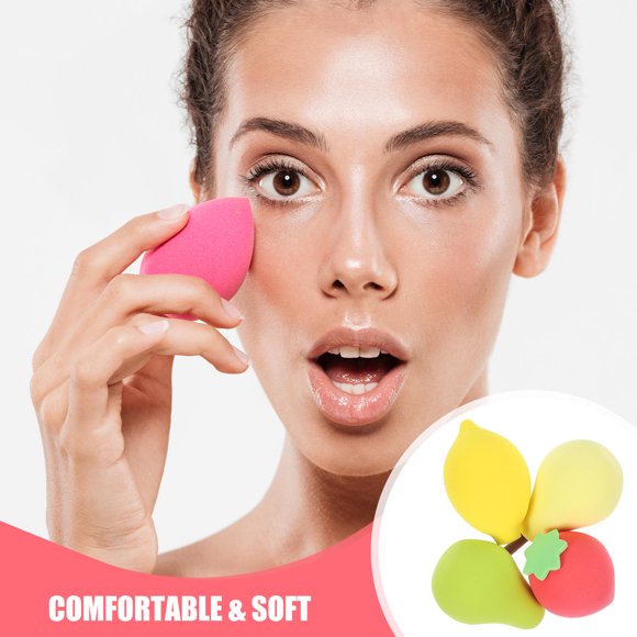 KALLORY 4Ud Herramientas Para Maquillaje Esponjas Suaves Para Aplicar Polvo Y Base