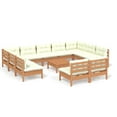 thumbnail image 4 of vidaXL 12 Piece Patio Lounge Set with Cushions Black Solid Pinewood, 4 of 17