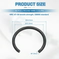 thumbnail image 2 of 50 Pack16mm Round Wire C-Clips, Internal Retaining Ring Circlip, Black, 2 of 6