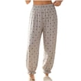 thumbnail image 3 of Women's Polka Pajama Pants Casual Loose Fit Jogger Lounge Pants Lightweight Soft Sleepwear with Pocket, 3 of 6