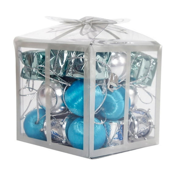 christmas decorations New mini Christmas multi-pack gift box with colorful bell cones, Christmas tree pendants and Christmas decorations