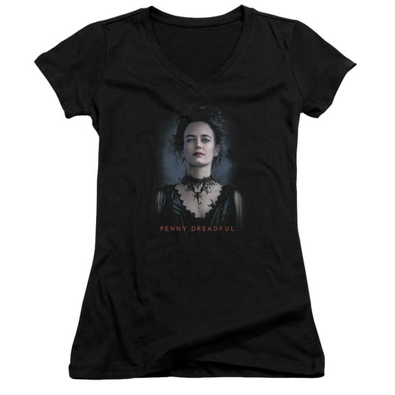 Penny Dreadful Vanessa Junior Women's V-Neck T-Shirt Black