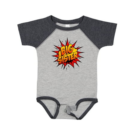 

Inktastic Big Sister Super Hero Gift Baby Girl Bodysuit