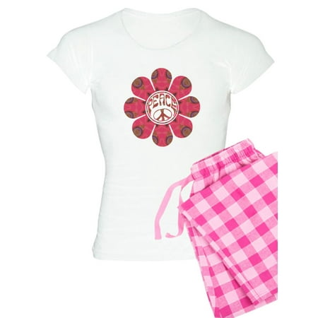 

CafePress - Peace Flower Affection - Women s Light Pajamas