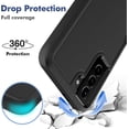 thumbnail image 3 of for Samsung Galaxy S21 Plus Case: Dual Layer Protective Heavy Duty Cell Phone Cover Shockproof Rugged with Screen Protector - Military Protection Bumper Tough - Samsung Galaxy S21+ Plus 5G, Black, 3 of 9