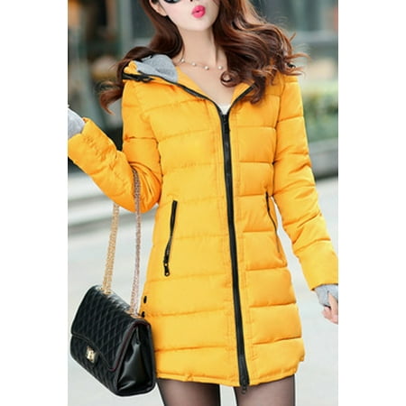 Junior Winter Slim Padded Zip Up Casual Jacket