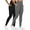 63# 2Pack:Black+Gray, variant on NELEUS Womens High Waist Ankle Yoga Leggings Workout with Two Pockets,Gray,US Size 2XL