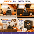 thumbnail image 3 of Cute Ghost Reading Statue, Ghost Figurine on Book Stack Base, Halloween Bookshelf Tabletop Decor, 3 of 6