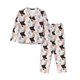 thumbnail image 1 of Balery Pigs Conjunto de Pijama con Estampado para Mujer, Conjunto de Dos Piezas con Manga Larga, Ropa de Dormir Suave con Bolsillos, Pijamas Cómodos-Large, 1 of 7