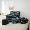 thumbnail image 5 of Manfei 3D Wolf Animal Twin Bedding Sets 7-Piece, Tribal Dream Catcher Bedding Comforter Set, Bohemian Western Wildlife Reversible Sheet Sets, Lightweight Room Decor, 5 of 7