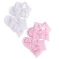 thumbnail image 5 of Gymnture winter 2 Pairs Baby Socks Lace Socks Keep Warm Breathable Bow-knot Stockings (White + Pink Size S Fit for 0-1 Years Old), 5 of 10