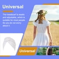 thumbnail image 4 of Sonducket Turbante tejido nudo estilo étnico musulmán Hijab sombrero Donut cubierta diadema gorras Bonnet decoración del cabello para mujeres Sombreros Blanco Sonducket AP011270-04B, 4 of 6