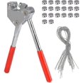 thumbnail image 1 of Juego de alicates para sellar, sello de plomo rojo, mango de plástico de 10 mm (1 alicates para cable de sellado + 20 sellos de plomo + 20 alambre de sellado), 1 of 4