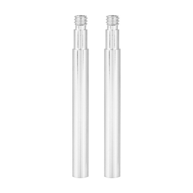 Extensor de válvula Presta para bicicleta, 2 uds., 60mm, extensión de válvulas de neumáticos interiores (plateado)