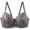 Gray, variant on Karight Pack of 3 Push Up Bras for Women Add 2 Cups Sexy Lace Cleavage Extra Padded Plunge Bra Underwire