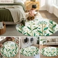 thumbnail image 6 of Saint Patrick's Day Washable Area Rug&nbsp;6 ft Watercolor Spring Green Floral Lucky Shamrocks Plant Soft Round&nbsp;Rugs for Living Room, Non Slip Carpet for Bedroom&nbsp;Entryway Dining Room, 6 of 9