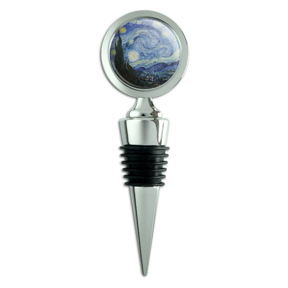 Starry Night by Van Gogh Wine Bottle Stopper