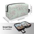 thumbnail image 4 of Goofa Retro Snake Printed Toiletry Bag with Handle,Large Capacity Travel Makeup Cosmetic Bag for Women, Carry on Airport Airline Compliant Bag, 4 of 9